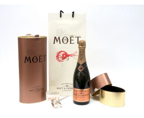 Champagne - A Special Edition Brut Imperial Rose Moet & Chandon Champagne Limited Edition Number 0244 of 1000 Designed By Phi