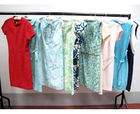 Ten 1960's Vintage Shift Dresses, including Peter Barron, Sid Greene, Bernard Freres, Ladies Pride, Mademoiselle and Dunmarse