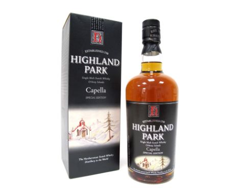 Whisky - Highland Park Orkney Islands Single Malt Scotch Whisky Capella Special Edition, 70cl, 40% Vol., boxed.