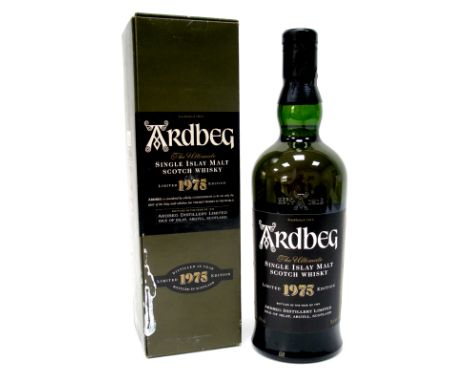 Whisky - Ardbeg The Ultimate Single Islay Malt Scotch whisky Limited 1975 Edition, bottled in the year 1999, 70cl, 43% Vol., 