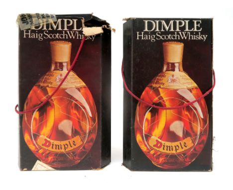 Whisky - John Haig & Co. Dimple Scotch Whisky, (duty free for exportation only), boxed. (2)