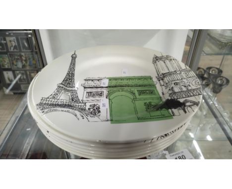 6 POOLE PLATES