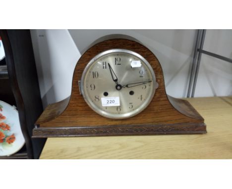 VINTAGE MANTEL CLOCK WITH KEY