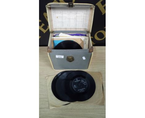 RECORDS IN VINTAGE CASE