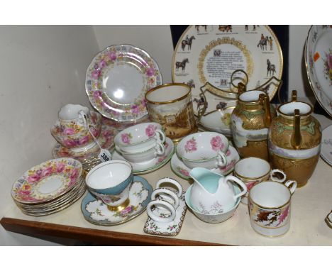 A SEVENTEEN PIECE ROYAL ALBERT 'SERENA' PART TEA SET AND OTHER CERAMICS, the Royal Albert part tea set comprising a cake plat