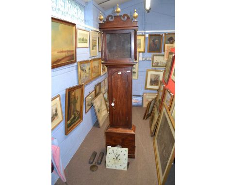 Matthew Read, Aylesham (Aylsham), a Georgian eight day long case clock with square painted dial and brass movement striking o