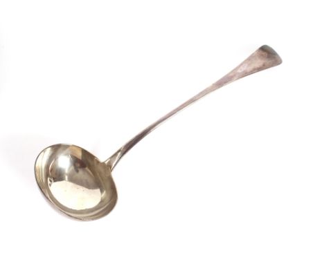 A Victorian silver Old English pattern soup ladle, London 1847