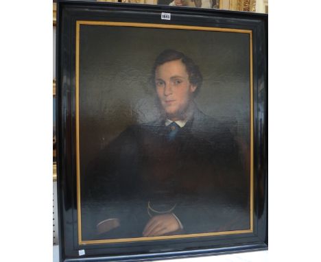 English School (19th century), Portrait of a gentleman, oil on canvas, 73cm x 61cm.