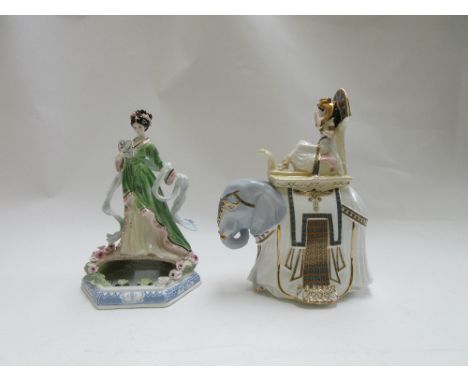 Two modern Royal Worcester figurines; Cleopatra by Timothy Potts, Ltd edition 263/500 and The Willow Princess, Ltd edition 85