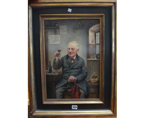 G Marchetti (late 19th/early 20th century), A good vintage, oil on panel, signed, 46cm by 30.5cm.