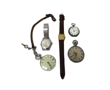 A silver cased key wind open faced pocket watch, the gilt movement detailed 'Barnby, Hull, No22287', the enamel dial with Rom