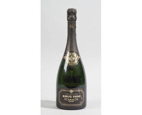 One bottle of 1990 Krug Vintage champagne.