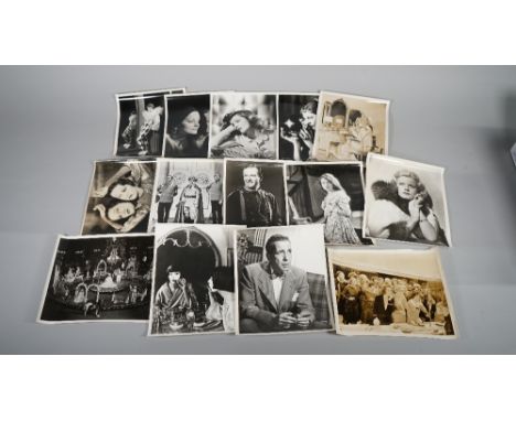 HOLLYWOOD PUBLICITY PHOTOGRAPHS, 1930s - 1950s:  a group of thirty black and white publicity photographs of actors and actres