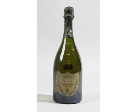 One bottle of 1982 Dom Perignon vintage champagne.