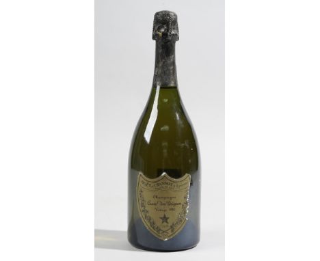 One bottle of 1982 Dom Perignon vintage champagne.