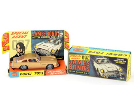 DIECAST TOYS.  CORGI TOYS JAMES BOND ASTON MARTIN DB5 NUMBER 261, BOXED