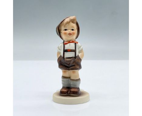 Features a boy fashioned in a traditional German lederhosen. M.I Hummel Club, Membership year 1994/1995. This item has its or