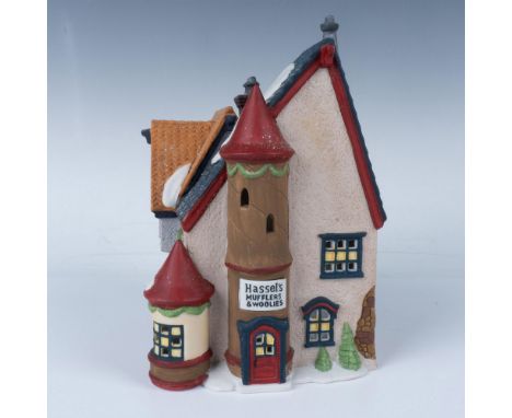 The Tassy's Mittens &amp; Hassel's Woolies hand painted porcelain figurine. This item has its original box that measures 9.5"