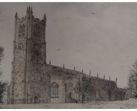 A.Bellamy (20th Century, British), a coloured print, 'St Mary's Priory', signed in print and dated '89 to the lower right, fr