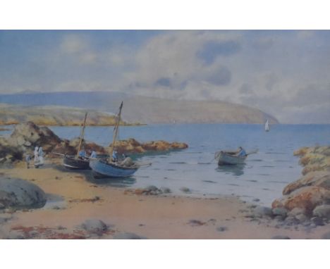 After Warren Williams ARCA (1863-1941), a coloured print, 'The Golden Hour, Llugwy Bay, Anglesey', a limited edition 132/500,