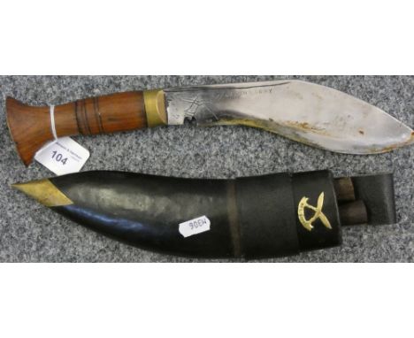 A reproduction cookery scabbard