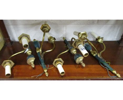 Set of 4 quality wall lamp sconces