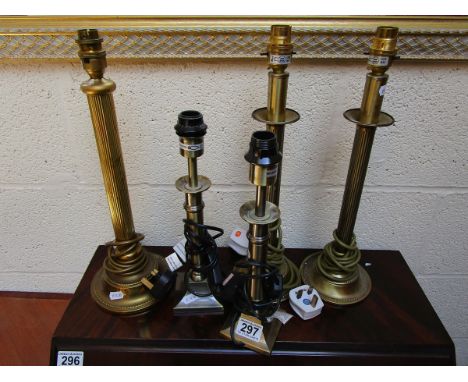 2 pairs of lamp bases & another
