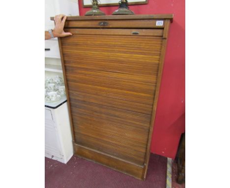 Large Tambour front office cabinet