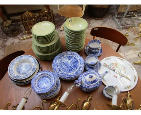 Various china to include Spode, Aynsley, Delft