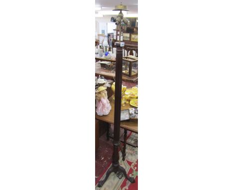 Mahogany standard lamp