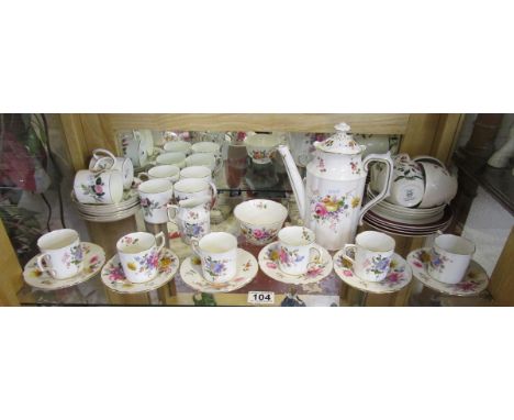 Shelf of china to include Royal Crown Derby