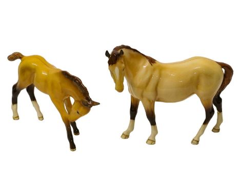 model No. 976 and 947, Beswick Collectors Club 1997, limited edition of 710 and 730 respectively, both dun gloss (a.f) (2)Wit