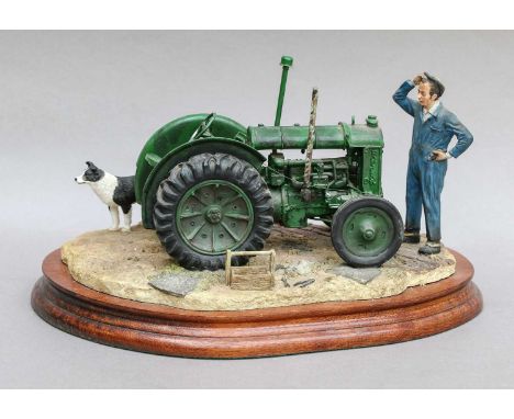 model No. B0299 by Ray Ayres, signed 'Ray Ayres Sept 2001' to felt base, on wood base, with boxNo certificate, handle loose o