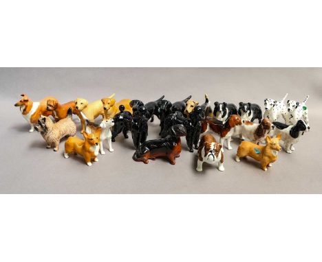 including: Sheepdog, model No. 1854, Dalmation, model No. 1763 and Poodle, model No. 1386 etc., all small version (22) (a.f)S