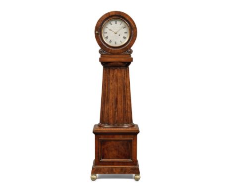 A rare mid 19th century Scottish mahogany miniature longcase timepieceWalter Baird, GlasgowBased on a full-sized floor-standi