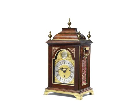 A Very Fine And Rare Quarter Chiming And Repeating Padouk Table Clock Of Small SizeGodfrey Poy, London.  The case almost cert