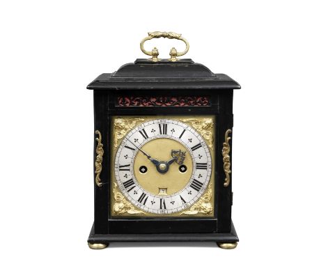 A good late 17th century ebony table clock with pull quarter repeatJacob Hassenius, Whitehall LondonThe case with shallow cad