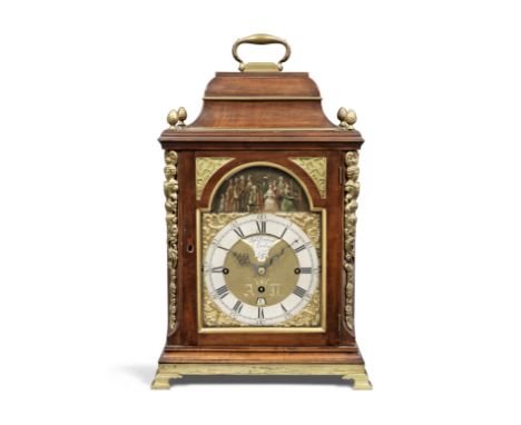 A mid-18th century quarter chiming automata table clock by Stephen RimbaultStephen Rimbault, LondonThe bell topped case surmo