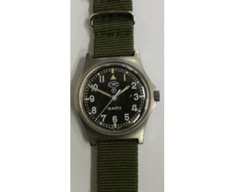 A Cabot watch company quartz military wristwatch, British Army, c 2005, 2nd Iraq and Afgan wars, serial number 5089