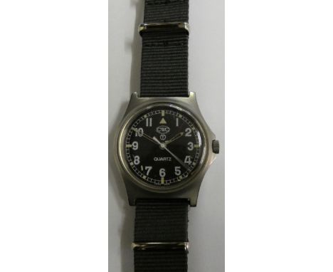 A Cabot watch company quartz military wristwatch, British Army, c 2005, 2nd Iraq and Afghan wars, serial number 5516