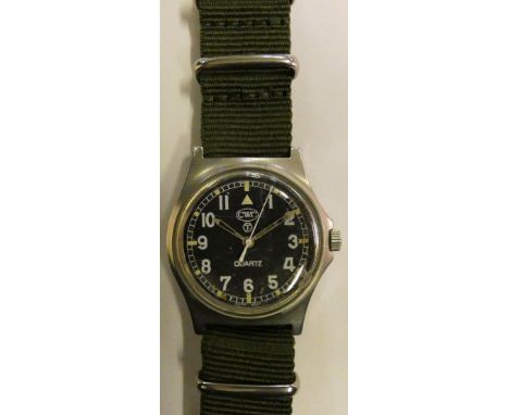A Cabot watch company quartz military wristwatch, British Army, c 2005, 2nd Iraq and Afghan wars, serial number 4660