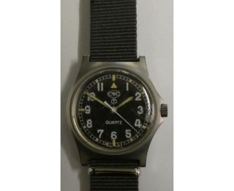 A Cabot watch company quartz military wristwatch, British Army, c 2005, 2nd Iraq and Afghan wars, serial number 2385