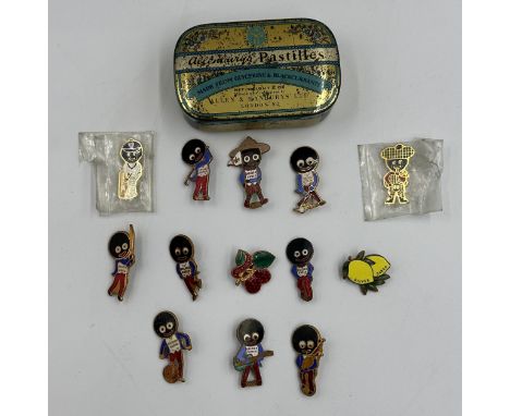Thirteen Robertson's enamel badges.These items are listed on the basis they are illustrative of a bygone culture in which the