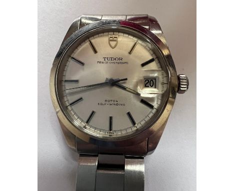 A Tudor Prince Oysterdate Rotor self winding wristwatch, C1970 with date aperture. Rolex crown with stainless steel Rolex str