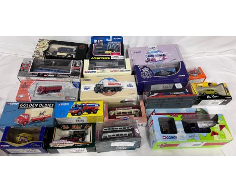Various Diecast Corgi models to include Dad's Army 09002, Balloon Tram 43507, Golden Oldies 30303, London Brick 26401, Guines