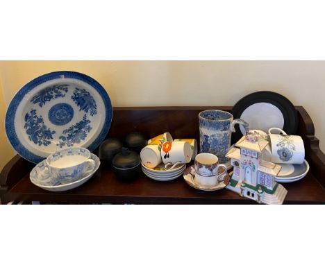 Ceramics to include two Susie Cooper Wedgwood coffee cans and saucers, Crown Ducal Orange Tree can and saucer, 4 x Hancocks c