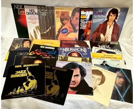 A collection of 23 Neil Diamond LP's to include Beautiful Noise, Just For You, The Jazz Singer x 2, Tap Root Manuscript, You 