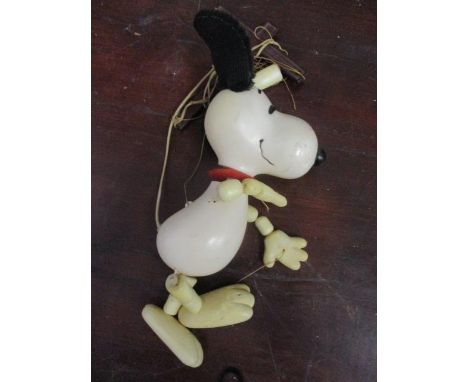 A Vintage Snoopy puppet, inscribed United Feature Syndicate 1958-1960 