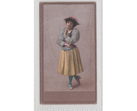 Cigarette card, Churchman's, Beauties, CHOAB, type card, ref H21, picture no 45, 'Flower of Virginia' back (gd) (1)