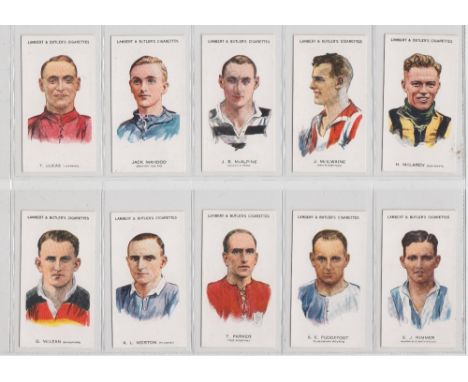 Cigarette Cards, Lambert &amp; Butler Footballers 1930-31 (set, 50 cards) (vg)